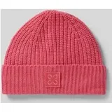 Beanie mit breitem Umschlag, Pink, 1