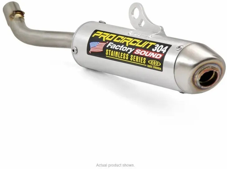 PRO CIRCUIT Geluiddemper 304 geborsteld alu / rvs dop Yamaha YZ125