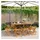 vidaXL Gartenstuhl 47 x 47 x 80 cm schwarz 8 St.