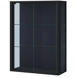 VCM Hängevitrine Udina 60 x 25 x 80 cm Schwarz