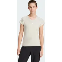 Adidas AEROREADY Train Essentials Minimal Branding V-Neck T-Shirt Wonder Alumina / White XS