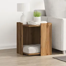 vidaXL Katzentoilette Artisan-Eiche 42x42x51 cm Braun