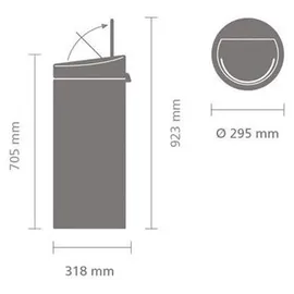 Brabantia Touch Bin New 30 l pine green