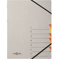 Pagna Easy Grey Ordnungsmappe 7 Fächer, A4, grau/orange (44307-12)