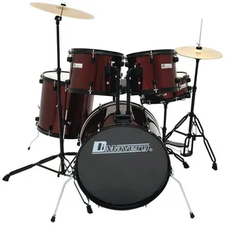 Dimavery DS-200 Schlagzeug-Set, weinrot