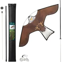 VOUNOT Vogelschreck Drachen mit 4 m Teleskopstange
