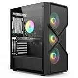 STGsivir Gaming PC, GeForce RTX 3050 6GB GDDR6,Core i7 8th bis zu 4.1 Ghz,32GB DDR4,1TB SSD,WLAN 6,BT5.0,RGB Lüfter x3,Windows11 Pro,Gamer PC Computer Desktop