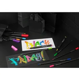 Faber-Castell Black Edition Filzstifte farbsortiert, 20 St.