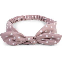 styleBREAKER Haarband, 1-tlg., Haarband mit Punkte Muster und Schleife rosa