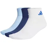 adidas Cushioned Sportswear Ankle Socken 3er Pack Dark Blue/White/Glow Blue 40-42