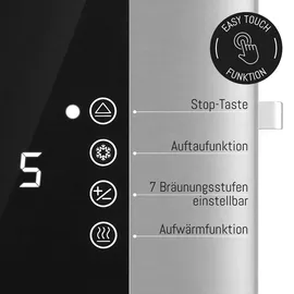 Lebenlang Langschlitz Toaster Silber