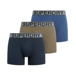 Superdry für Herren. M3110452A Dreierpack mehrfarbige Boxershorts aus Bio-Baumwolle (M), Heimtextilien