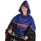 Fischer Regenponcho Deluxe blau/Schwarz/Rot, One Size