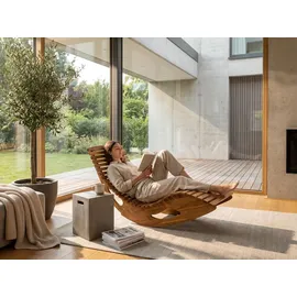 prestige home living outdoor Ergonomische Schwungliege aus Akazienholz - FSC® zertifiziert