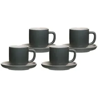 Ritzenhoff & Breker Espressotasse mit Untertasse 0,1 l Grau 4 St.