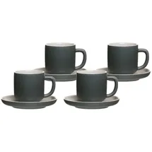 Ritzenhoff & Breker Espressotasse mit Untertasse 0,1 l Grau 4 St.