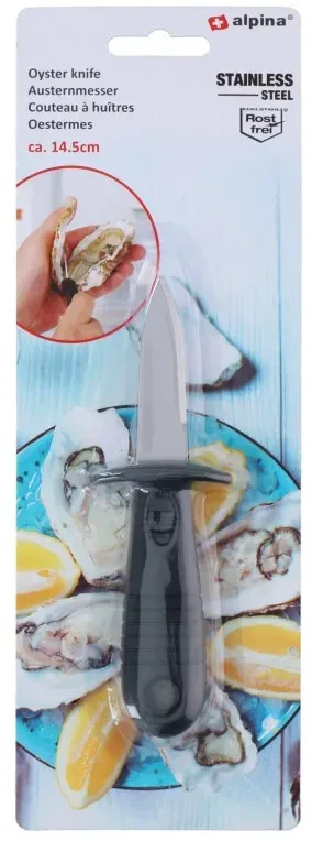 Alpina Vollflächiger Edelstahl Austernöffner Einzelstück