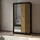 masseno Schwebetürenschrank NELVIA 120 x 216 x 61 cm Schwarz