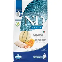 Farmina N&D Ocean Cat Kitten Kabeljau, Garnelen, Kürbis & Cantaloupe-Melone 300 g