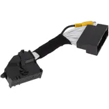HEROFFIX 1 Stück Rückfahrkamera-Rückfahrkamera-Adapterkabel für Ford Taurus 2015-2017 Front-Rückfahrkamera-Verkabelungsharness Schwarzes Metall