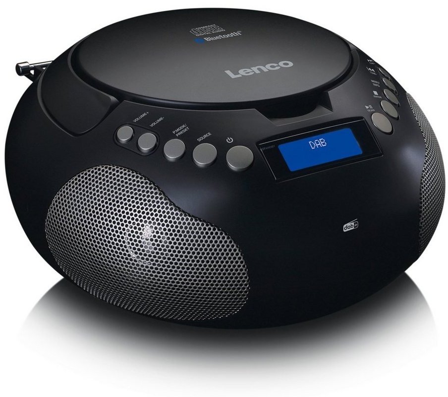 Lenco SCD-341BK - Boombox mit DAB+/ FM radio und Bluetooth Digitalradio (DAB) schwarz