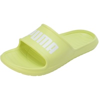 PUMA Unisex Divecat V2 Lite Flip-Flops, Lime Sheen Puma White, 39 EU