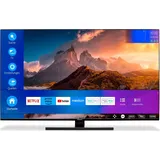 MEDION X15574 (MD 30987) QLED Fernseher (Smart TV, 4K, Dolby Vision HDR, Dolby Atmos, Subwoofer, Netflix, Prime Video, PVR, Blue... - Schwarz