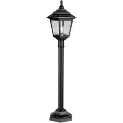 Kerry Säulenlaterne mit 1 Licht, Schwarz - KERRY-PILLAR