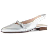 Gabor Slingpumps für Damen, silber, Größe 37 1⁄2 EU / 4,5 UK