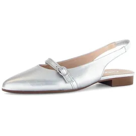 Gabor Slingpumps für Damen, silber, Größe 37 1⁄2 EU / 4,5 UK
