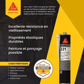 Sika Sikaflex 221 Polyurethan- Dichtstoff weiß 300ml
