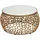 FineBuy Couchtisch Gold Aluminium 60 x 60 x 35 cm