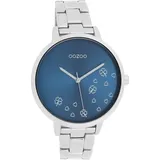 Oozoo Damen Armbanduhr Timepieces Analog Edelstahl silber UOC11121 - Silber