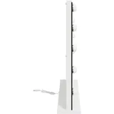 vidaXL Kosmetikspiegel, LED Schminkspiegel Weiß 58 x 10 x 47 cm Glas und Stahl