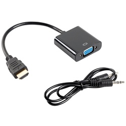 Lanberg HDMI-A auf VGA + Audio Kabel - 20 cm