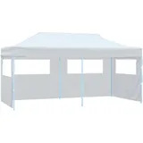 vidaXL Pop-Up Partyzelt 3 x 6 m inkl. Seitenteile weiß