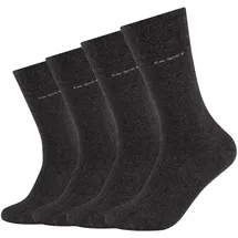 CAMANO Socken mit Stretch-Anteil 4er Pack anthrazit 39-42