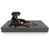 Knuffelwuff orthopädische inkontinenz Hundematte 95 Grad waschbar Lenie - L 80 x 60cm - grau