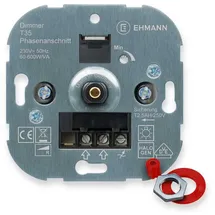 Globe Warehouse Drehdimmer Druck-/Wechsel-Dimmereinsatz 60-600W