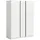 Livetastic Drehtürenschrank OAKLAND 130 x 183 x 53 cm Weiß
