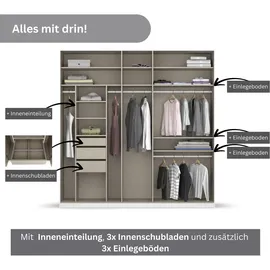 Rauch »Oteli«, mit Mittelspiegel und Passepartout optional mit Beleuchtung weiß