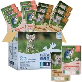 Bozita Kitten Fisch & Fleisch Häppchen in Sauce 12 x 85 g
