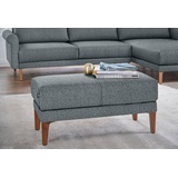 HÜLSTA sofa Hockerbank »hs.450«, Füße aus Massivholz, grau