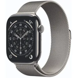 Apple Watch Series 11 GPS + Cellular 46mm Natural Titanium Natural Milanese Loop S/M