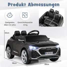 Fantask Audi SQ8 Kinder Elektroauto 12V schwarz (nicht verfügbar)