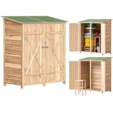 Outsunny Gartenschrank Tannenholz