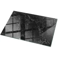 Tulup Tischplatte Schwarz, Glas 100x70x0.4 cm Esszimmer, Tische, Esstische,