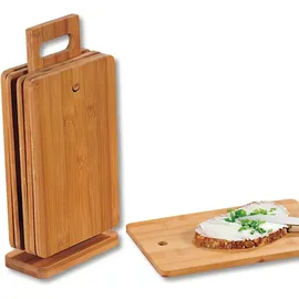 KESPER Frühstücksbrett Bambus 6-tlg. 15 x 29,5 cm Beige