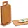 KESPER Frühstücksbrett Bambus 6-tlg. 15 x 29,5 cm Beige