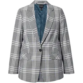 Ulla Popken Blazer grau | weiß 52
